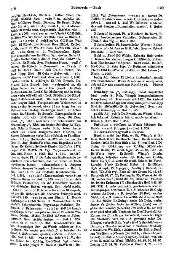 Page View: Volume 1, Columns 1189–1190