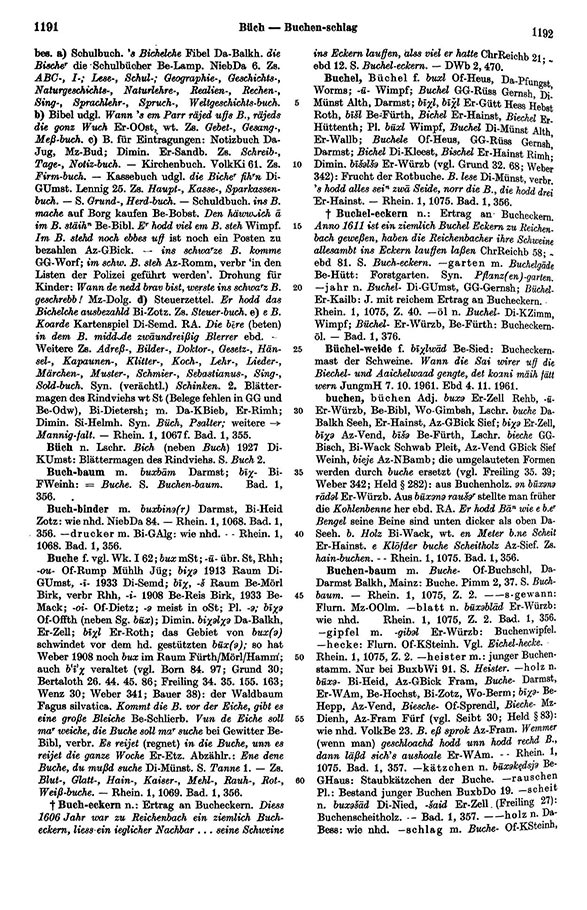 Page View: Volume 1, Columns 1191–1192