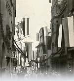 Vorschaubild Die Untere Neustadt in Marburg, geschmückt zur 400-Jahrfeier der Universität, 1927