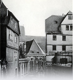 Vorschaubild Blick auf die Universitätskirche von Marburg, um 1875