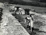 Vorschaubild Wirtschaftswegebau in der Rhön durch den Reichsarbeitsdienst, um 1939