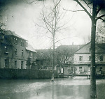 Vorschaubild Das Wirtshaus an der Lahn in Marburg bei Hochwasser, um 1930?