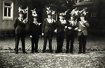 Vorschaubild Sechs Musterungsburschen aus Oberdieten, um 1935/36