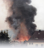 Vorschaubild Rauchsäule und Großbrand bei der Brandkatastrophe von Herborn, 7. Juli 1987