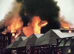 Vorschaubild Großfeuer in der Innenstadt bei der Brandkatastrophe von Herborn, 7. Juli 1987