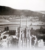 Vorschaubild Die Elisabethkirche in Marburg von der Augustenruhe aus, 1894