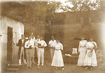 Vorschaubild Tennisspielerinnen und -spieler in Marburg, um 1910