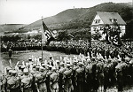 Vorschaubild SA-Aufmarsch im Afföller von Marburg, um 1939