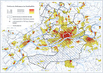 Vorschaubild Entwicklung der Stadtkreisgrenze bzw. Besiedlungsfläche von Frankfurt, 1866 bis 1955