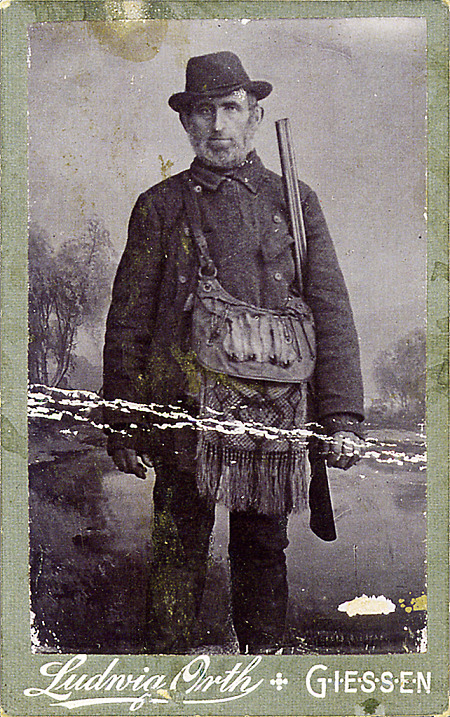 Landwirt aus Kirchvers in Jagdkleidung, um 1900