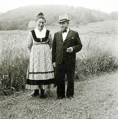 Ehepaar aus Rollshausen, 1950er Jahre