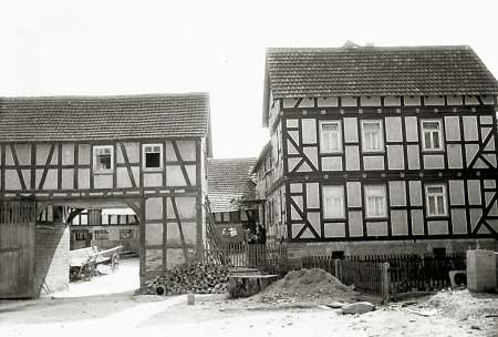 Hofreite in Rollshausen, um 1950–1955