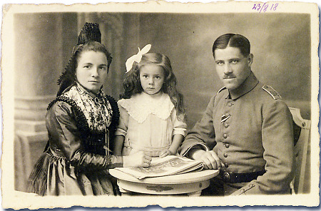 Familie aus Altenvers, 23. August 1918
