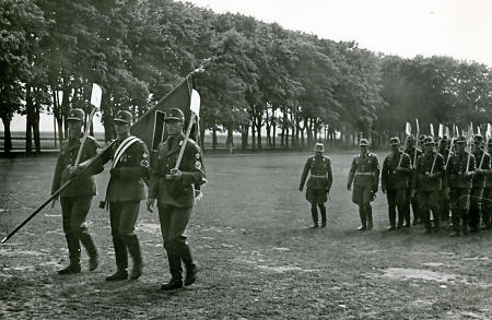 Reichsarbeitsdienst beim Aufmarsch in Korbach, 1939