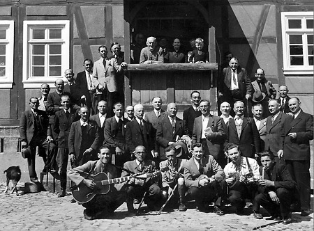 Wanderung des Männergesangvereins Wetterburg Vahlhausen, 1952