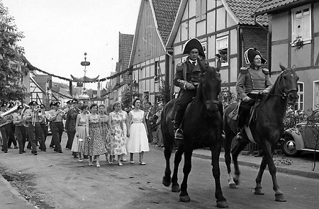 Schützenfest in Wetterburg, 1958