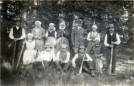 Arbeiter des Hofgartens in Arolsen, um 1920?