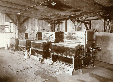 Spänefeuerung bei der Firma Lambion in Wetterburg, 1921