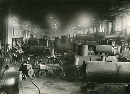 Kesselbau in der Firma Lambion in Wetterburg, um 1950
