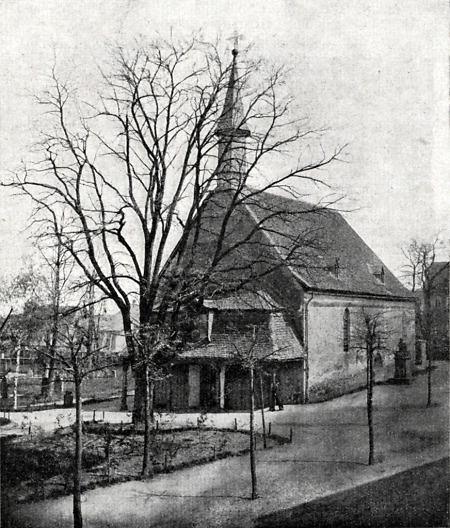 Die Alte Kapelle in Damrstadt, um 1861