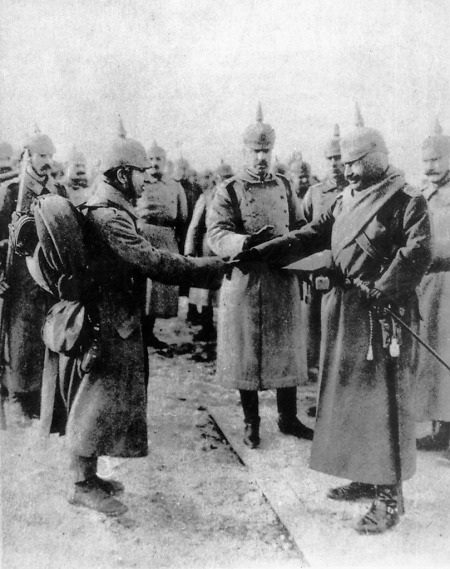 Auszeichnung eines Soldaten aus Friedberg durch Kaiser Wilhelm II., 1915
