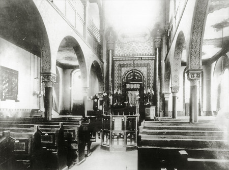 Innenansicht der Fuldaer Synagoge, um 1910