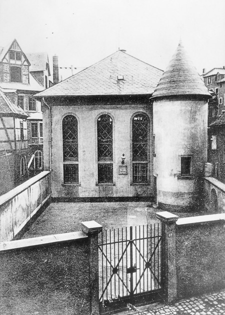 Die Alte Synagoge in der Großen Marktstraße in Offenbach, um 1915?
