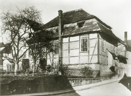 Die Synagoge in Hofgeismar nach der Zerstörung, 1939
