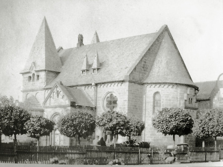 Die Synagoge in Kirchhain, vor 1938