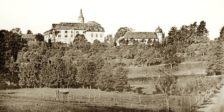 Das Schloss Birstein von Süden, 1895