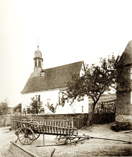 Die Kirche in Flörsbach von Süden, 1897