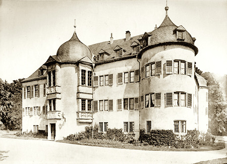 Das Schloss in Wächtersbach von Südwesten, 1895