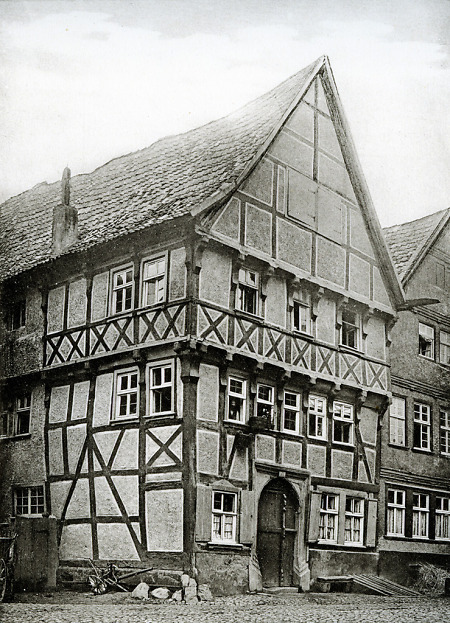 Fachwerkhaus 'Unter den Krämen' in Fritzlar, um 1900?