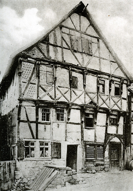 Fachwerkhaus in der Flehmengasse in Fritzlar, 1890-1900