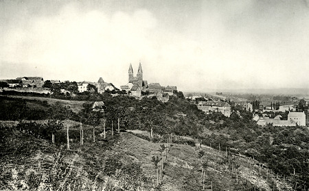 Stadtansicht Fritzlars von Westen, um 1909