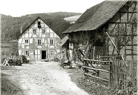 Die „Alte Mühle“ in Sieglos, um 1910?