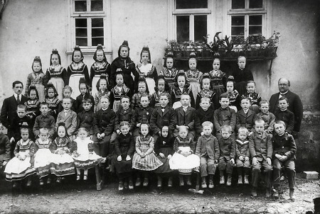 Schulklasse in Roth, 1914