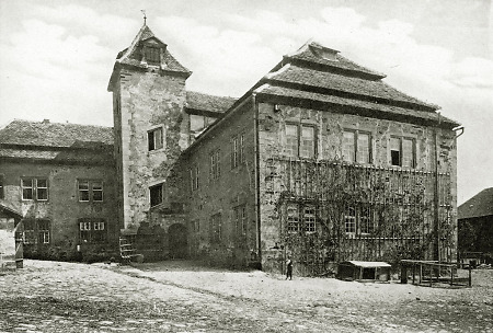 Gebäude des Staatsguts in Rothwesten, um 1910
