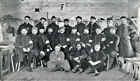 Gruppenfoto von Französischen Unteroffizieren, 1914-1918