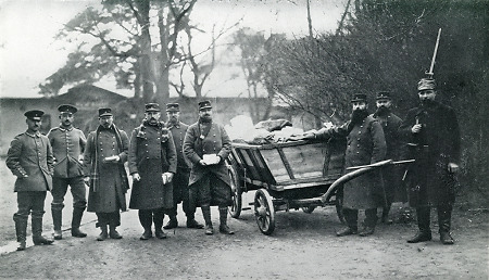 Post für französische Kriegsgefangene in Darmstadt, 1914-1918