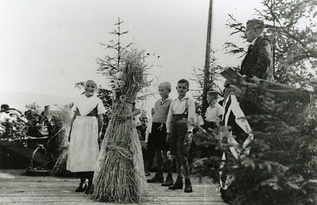 Erntedankfest in Niederaula, 1935/36