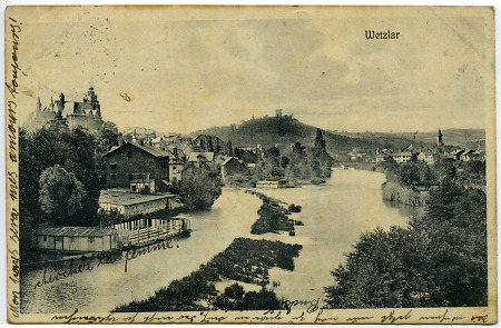 Lahnabschnitt bei Wetzlar, um 1913