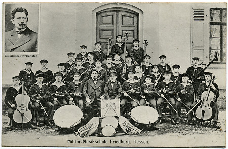 Musikkapelle der Militär-Musikschule Friedberg, vor 1914