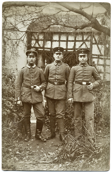 Drei Soldaten des ersten Weltkriegs aus Brandoberndorf, 1914-1918