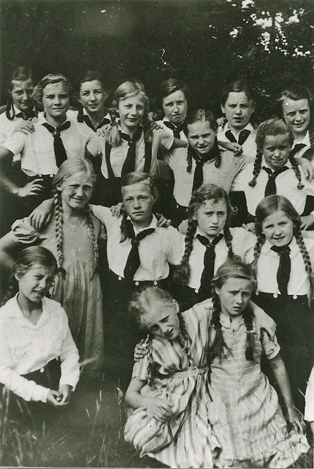 BDM-Gruppe von Kerspenhausen (?), um 1938