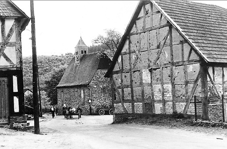 Alte Kirche von Niederroßbach, vor 1959