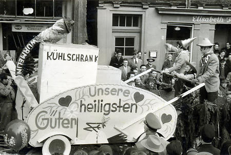 Karnevalsumzug in Fritzlar, 1957