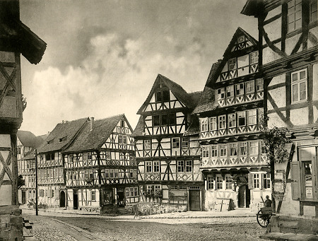 Die Södergasse in Allendorf, vor 1891