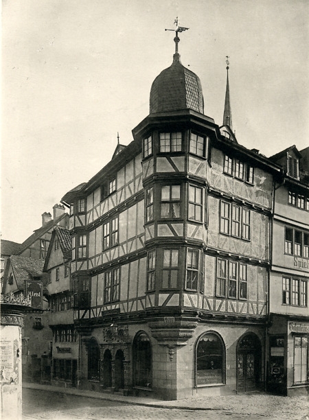 Das Haus Altmarkt 2 in Kassel, vor 1891