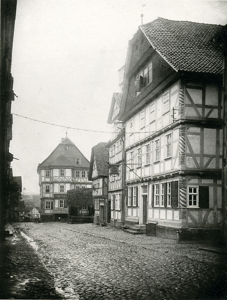 Gasthaus und Rathaus in Hessisch Lichtenau, vor 1886